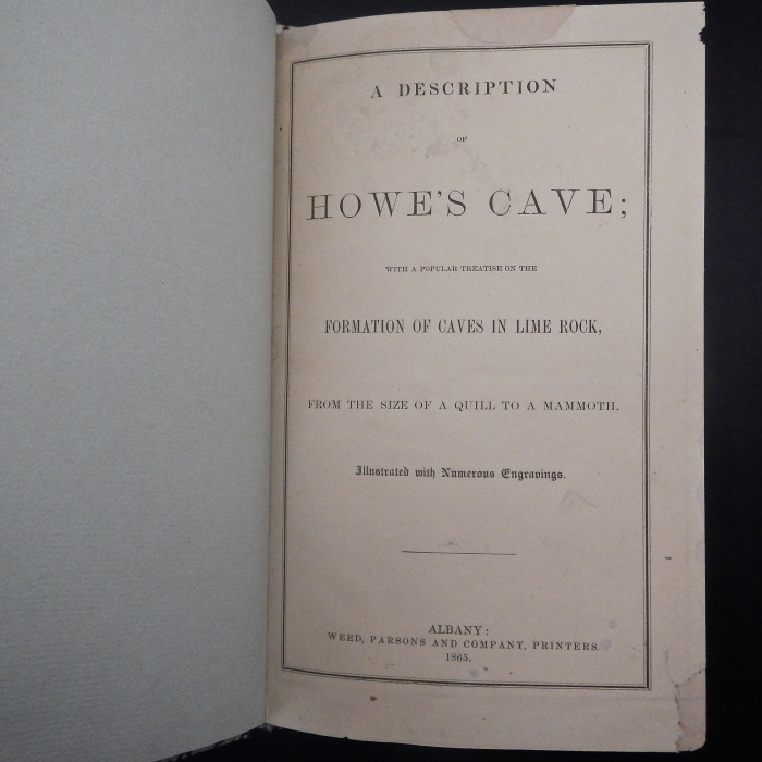A Description of Howe's Cave