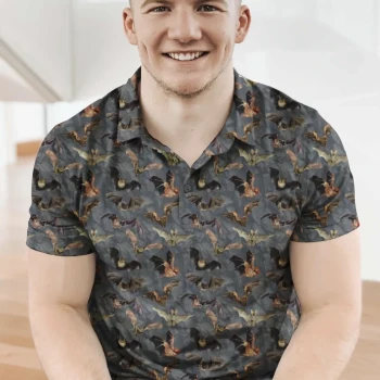 All Over Print Bat Polo - Product Image