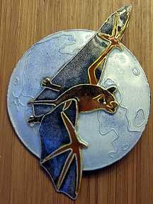 Bat in the Moonlight Pin - Product Image