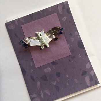 Batty Matty Mailable Art Pin Card - Product Image