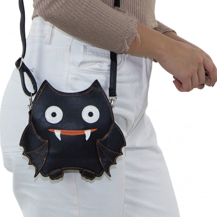 Black Bat Cross Body Bag
