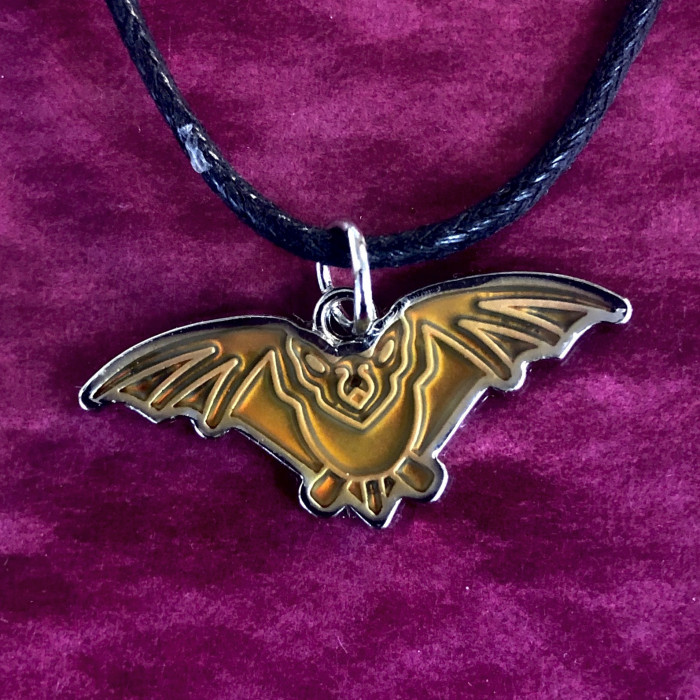 Cave Bat Mood Necklace