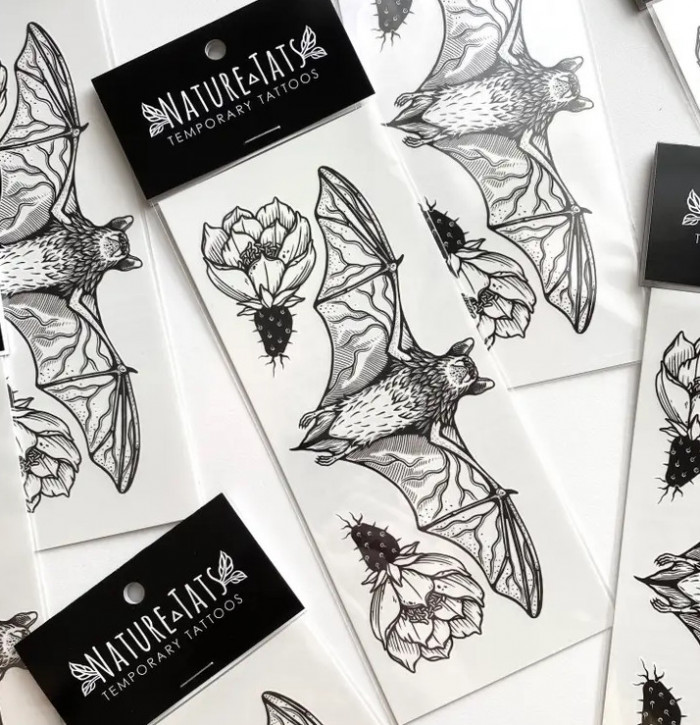 Free-tailed Bat Temporary Tattoo