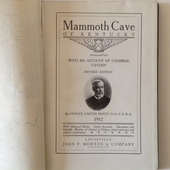 Mammoth Cave of Kentucky (Hovey #1)