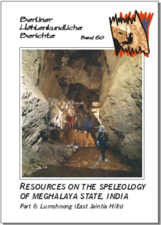 Resources on the Speleology of Meghalaya State, India. Part 6: Lumshnong (East Jaintia Hills). SPECIAL ORDER  BHB  Volume 60 - Product Image