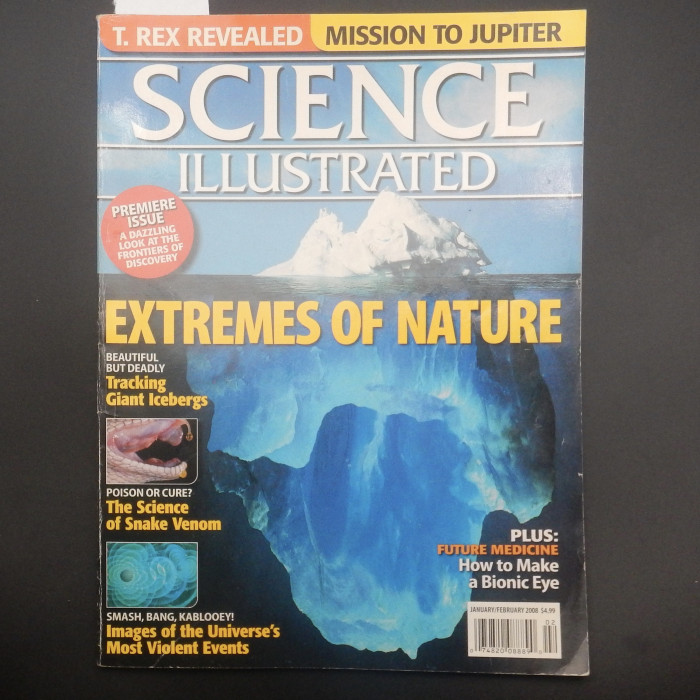 Science Illustrated, January 2008, with a single page on cave paintings in East Africa