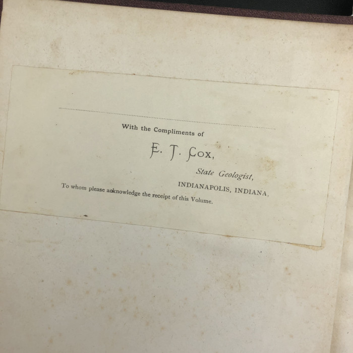 Second Report of the Geological Survey of Indiana