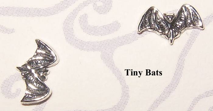 Silver or Gold Plate Bat Studs
