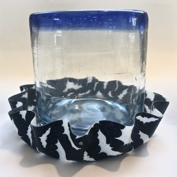 Silicone Black And White Bats Coaster