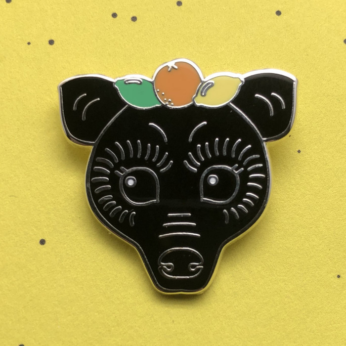 "Sky Puppies" Enamel Clutch Back Bat Pins (Sold Individually)