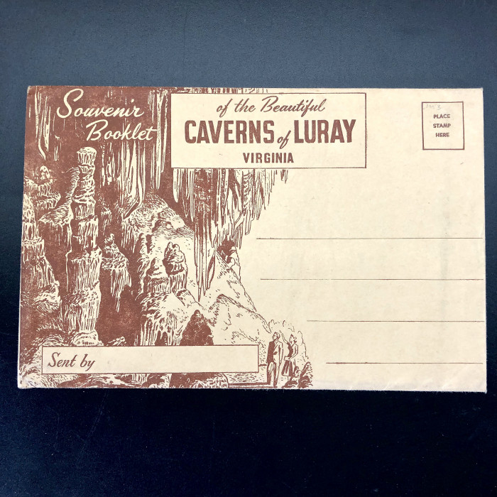 SouvenirBookletoftheBeautifulCavernsofLurayenvelope